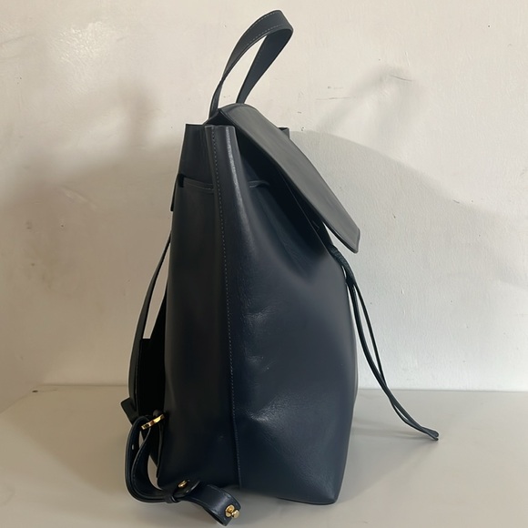 Mansur Gavriel Blue Leather Backpack Bag - Picture 9 of 12